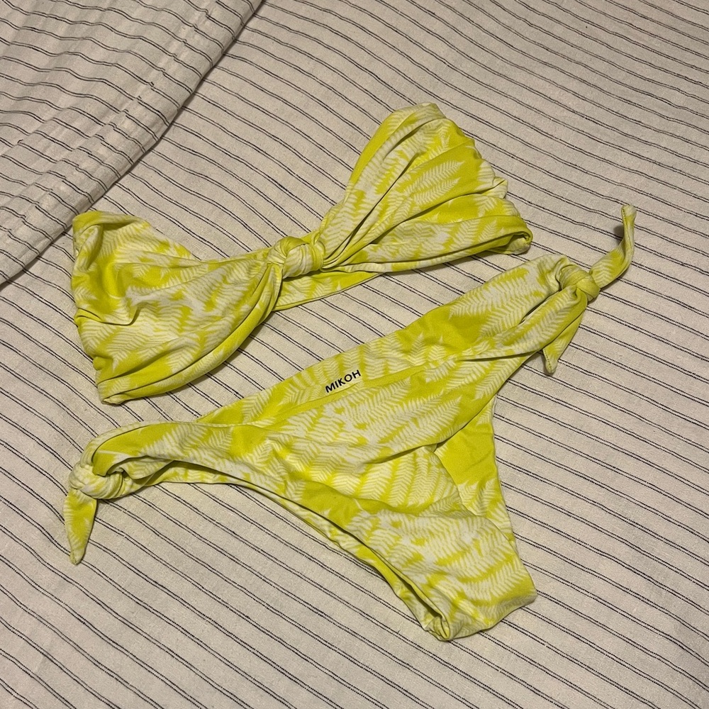 Mikoh Lemon Fern Bikini Set